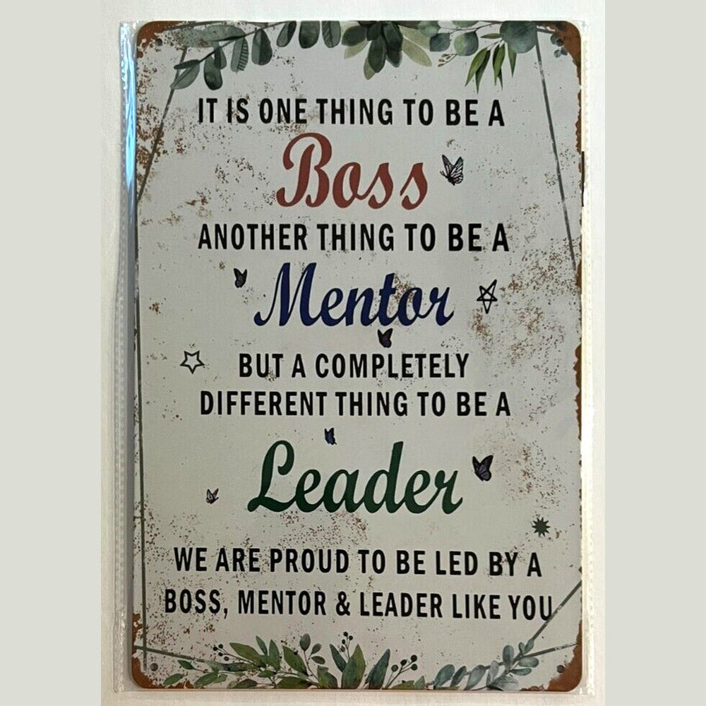 It Is One thing To Be A Boss 8" x 12" Vintage Novelty Metal Sign Home & Garden:Home Décor:Plaques & Signs Style Your Walls